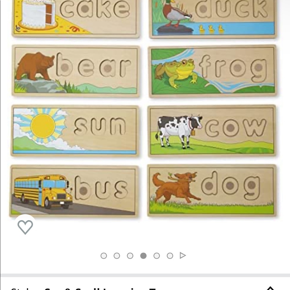 Melissa Doug wooden spelling puzzles - Picture 3 of 3